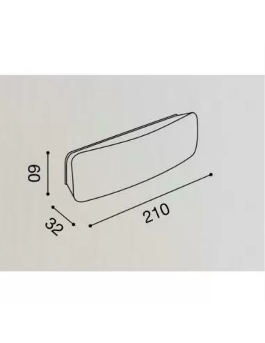 Gea luce GES150 Anthrazitfarbenes Aluminium-Stufenlicht 7 W LED